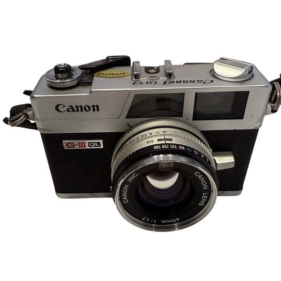 Canon Canonet QL17 G-III Film Camera w/40mm f1.7 Lens - Untested - Picture 3 of 8